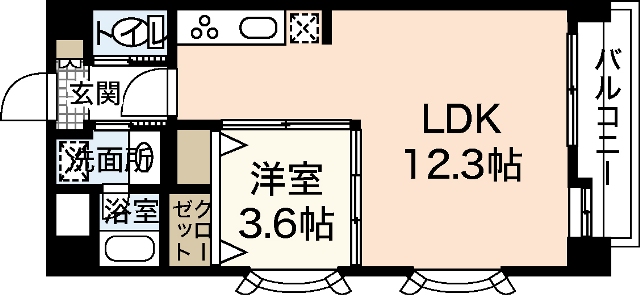 エールマンスリー横川町 間取図