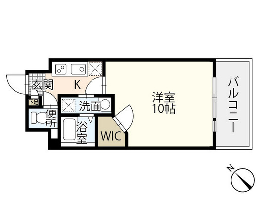 広島市東区牛田の新築賃貸マンション「ビーズヒルズ ステージ」の間取り